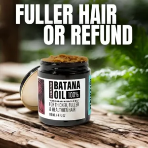 Fuller hair at raw batana oil