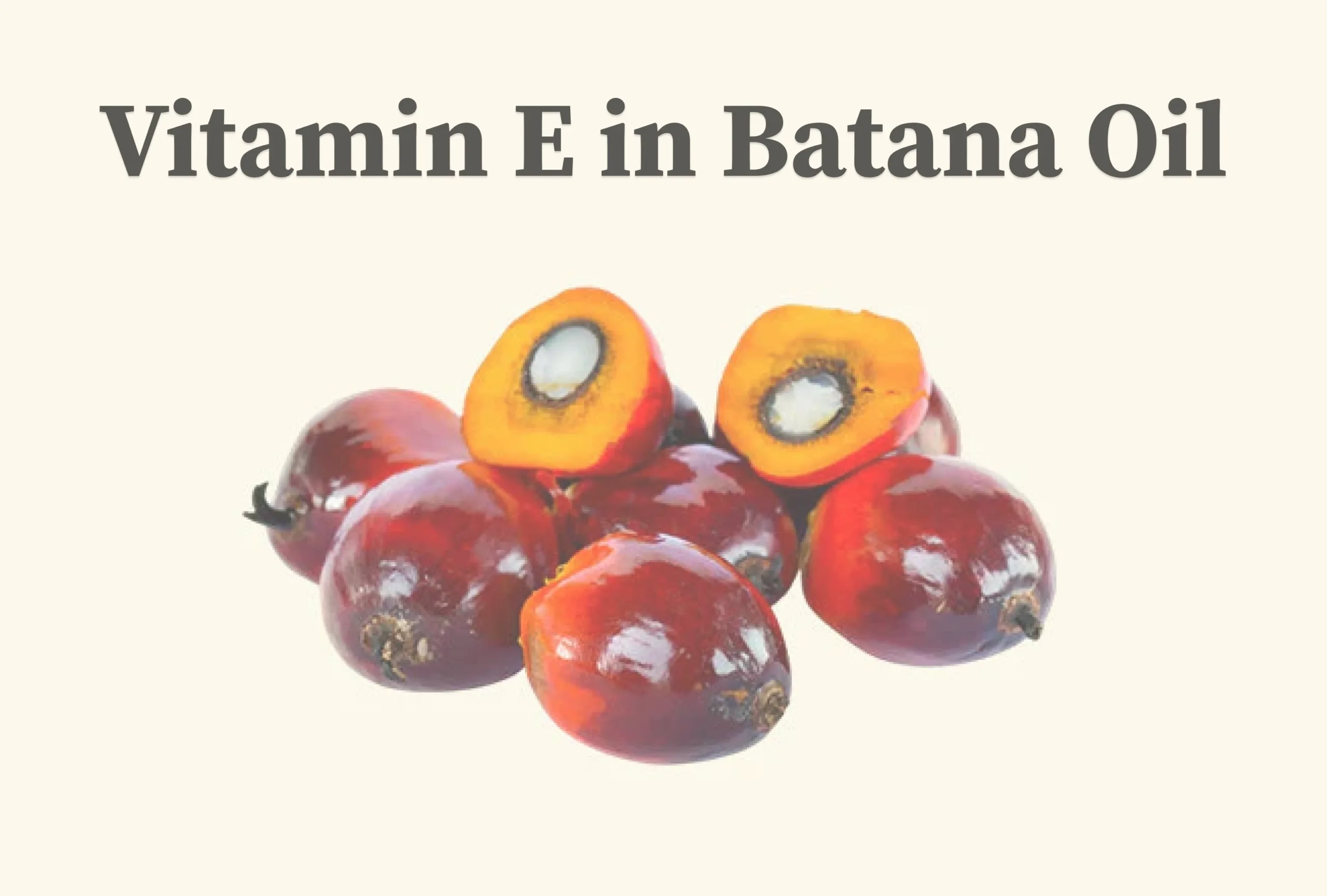 Vitamin E in Batana Oil