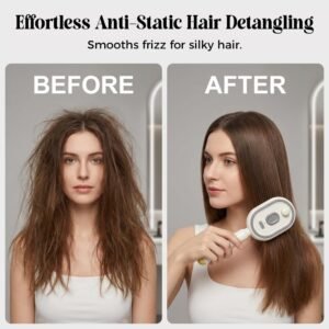 Electric Scalp Massager Brush before and after