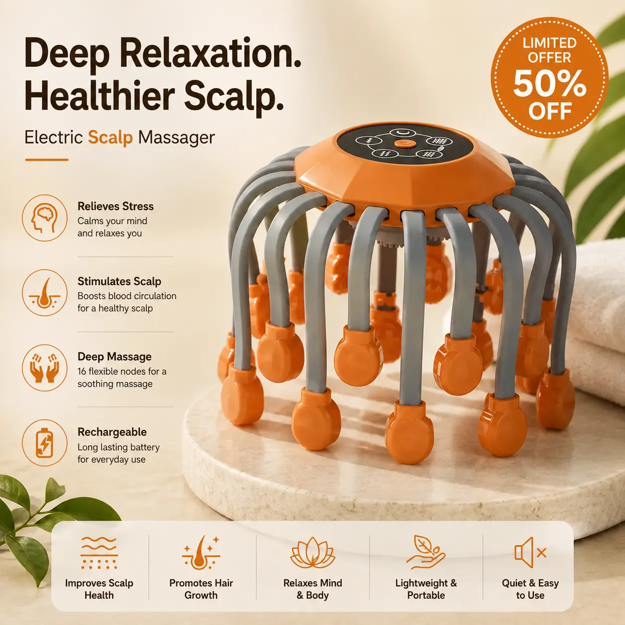 octopus head massager octopus head massager