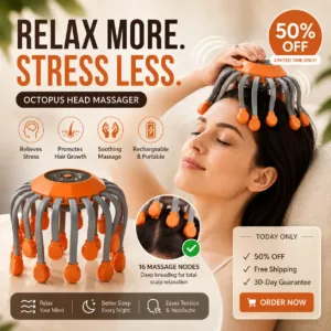 octopus head massager